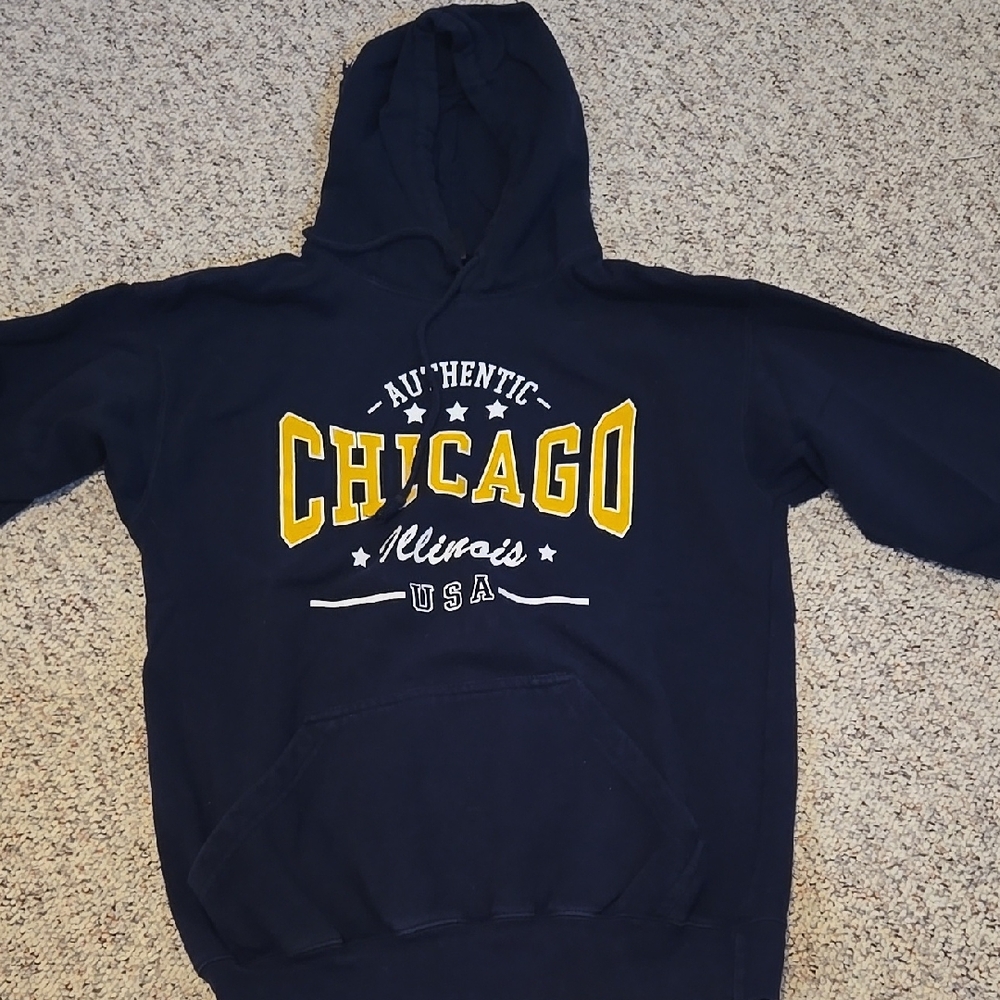Authentic Chicago Navy Hoodie